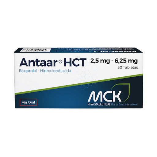 ANTAAR HCT BISOPROLOL HIDROCLOROTIAZIDA 2.5-6.25MG TAB X 30 (MCK)